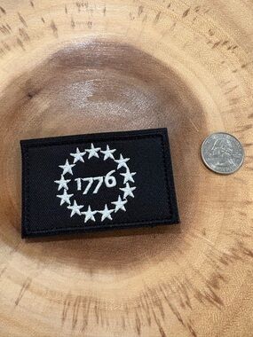 1776 Embroidered Velcro Patch